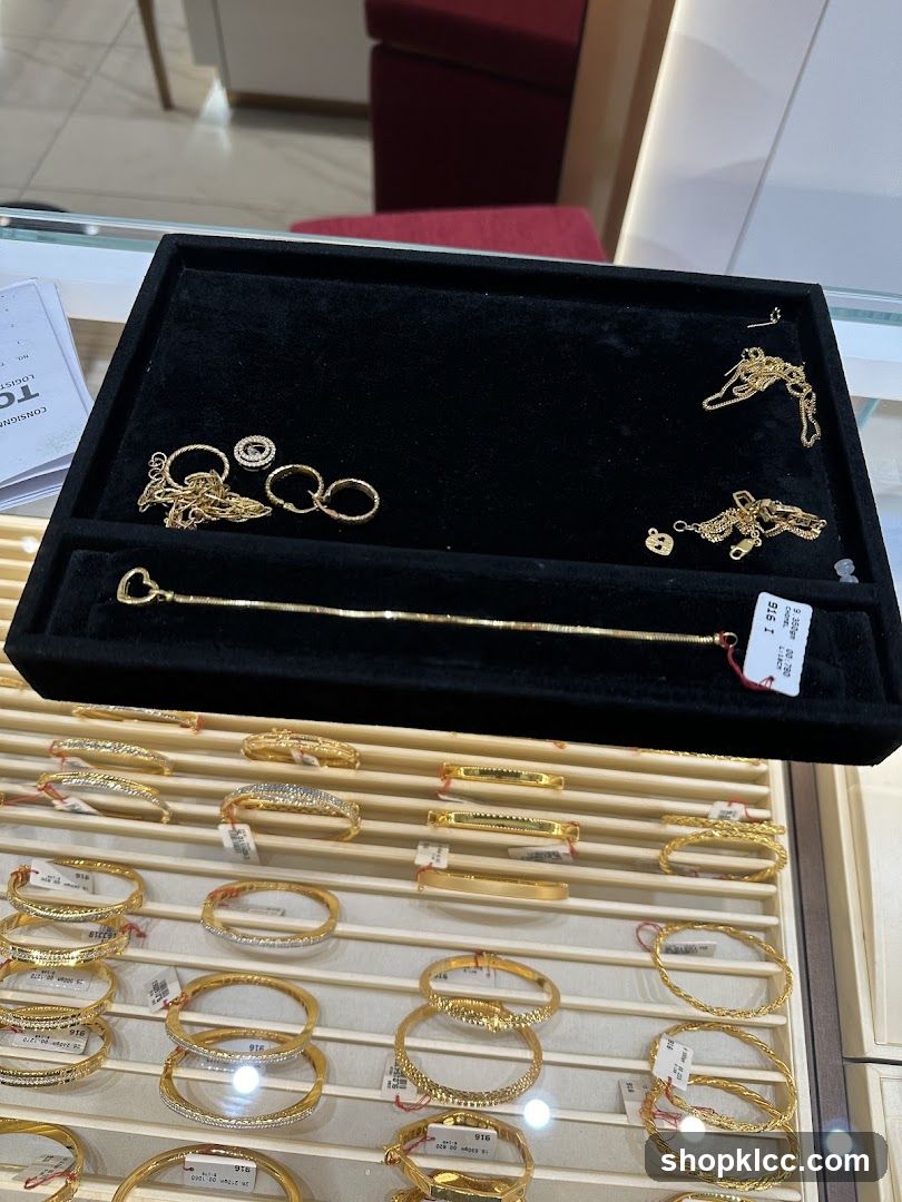Gold Jewelry Display