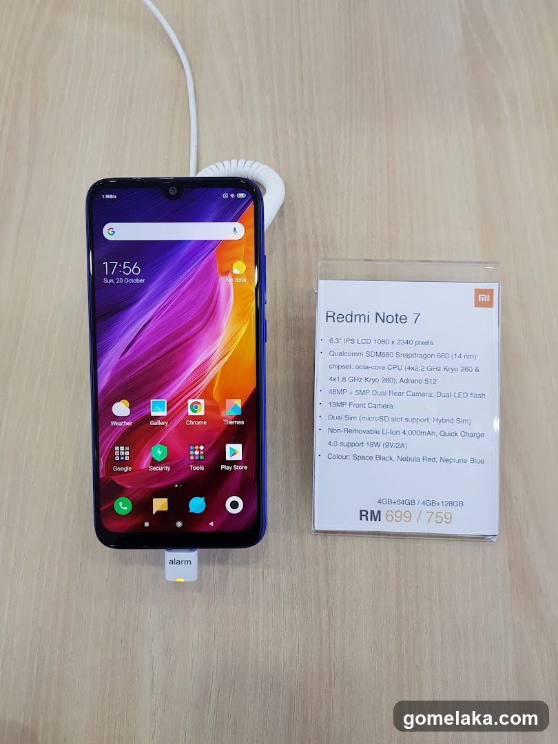 Redmi Note 7 Smartphone Display