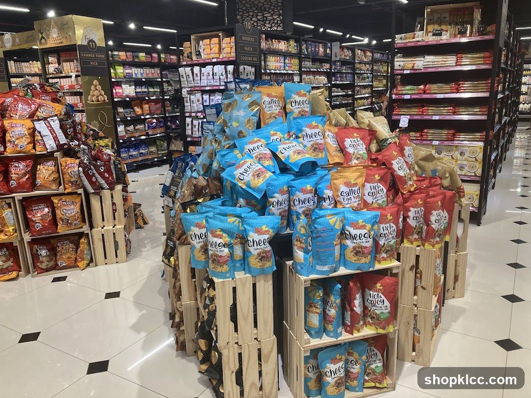 Snack Display in Grocery Store