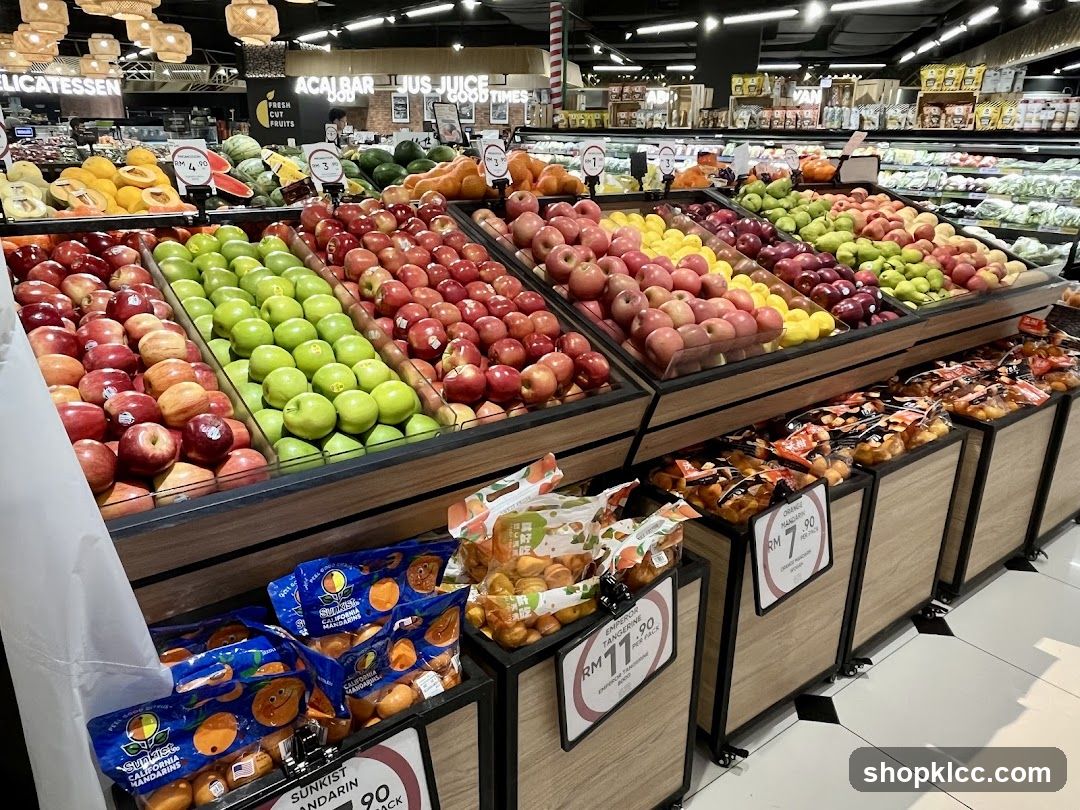 Fruit Display in a Supermarket