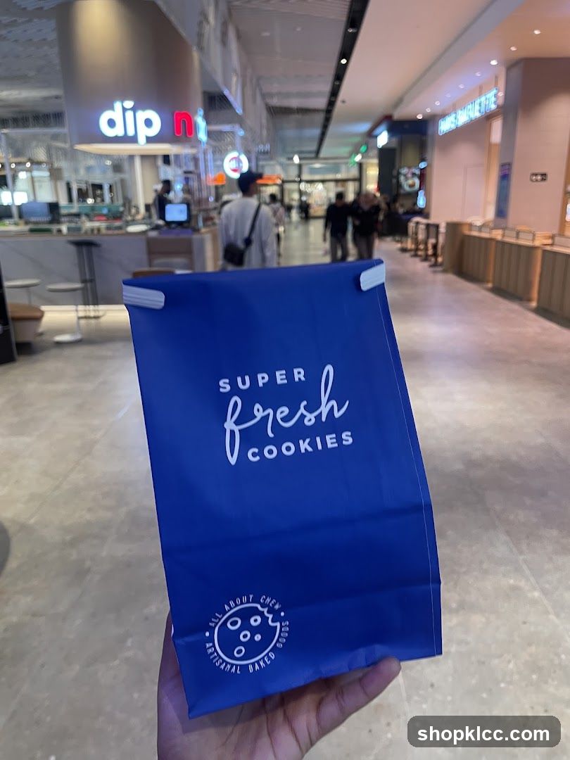 Blue cookie bag