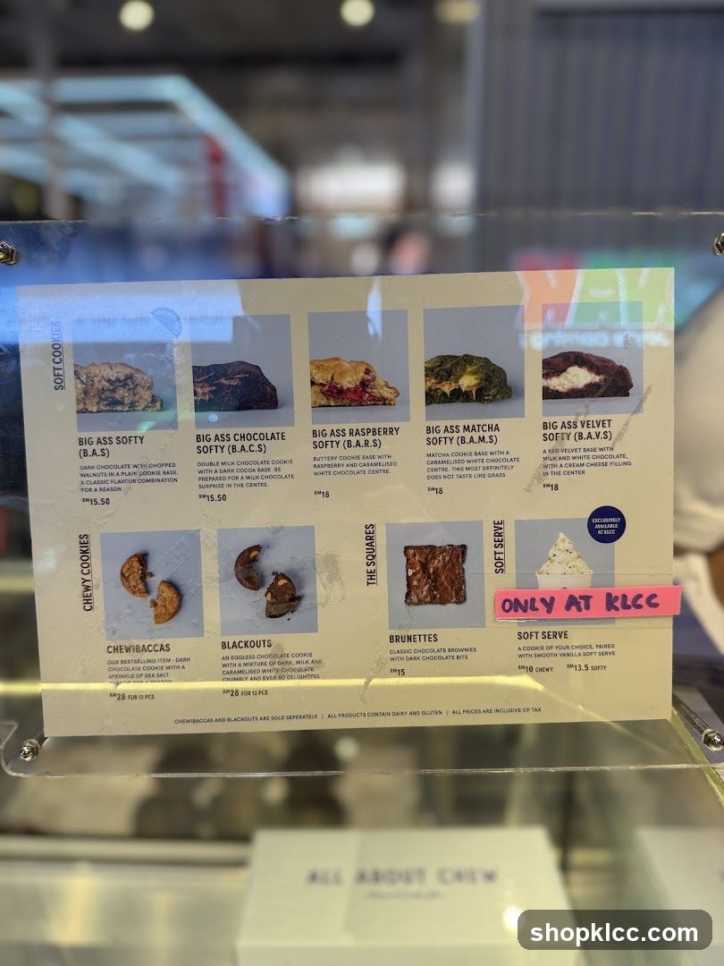 All About Chew Menu