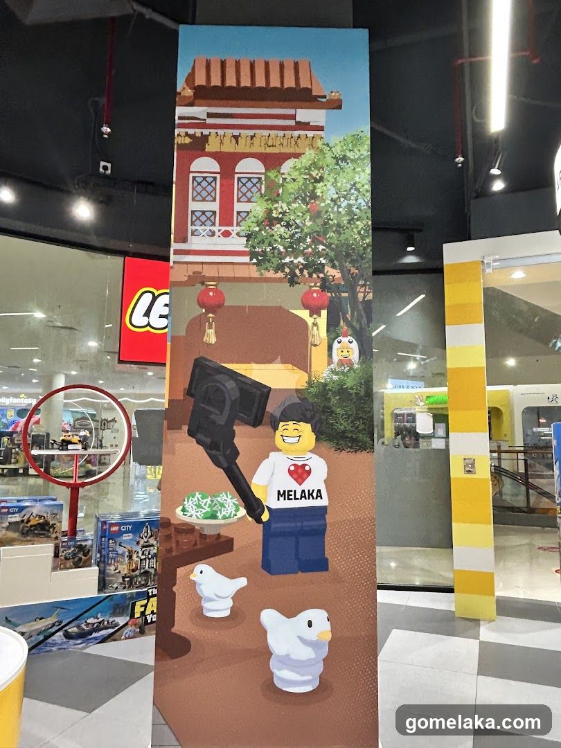 Lego-themed promotional display