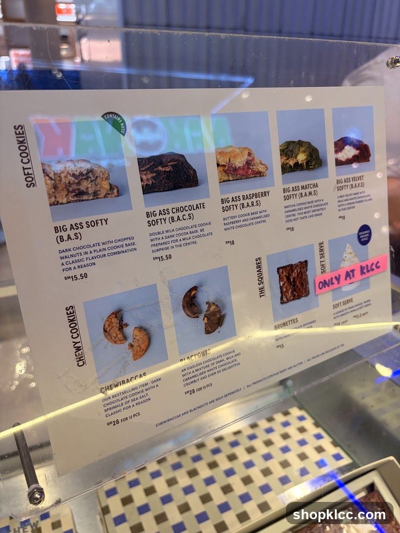 Cookies Menu