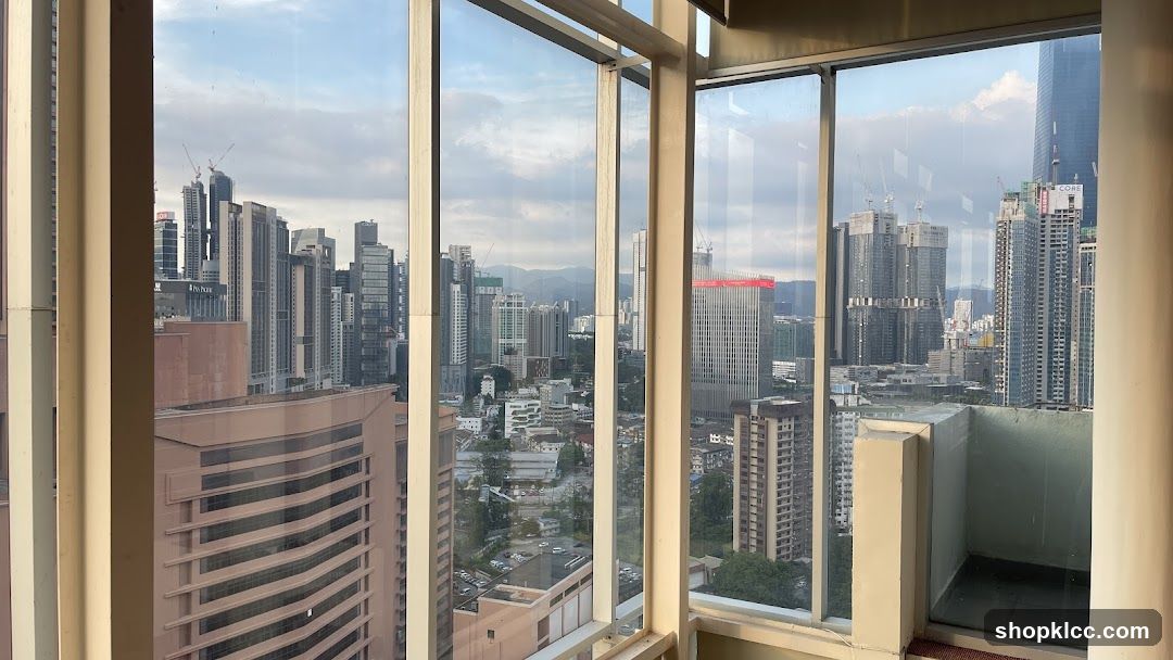 Cityscape View from a High-Rise Building