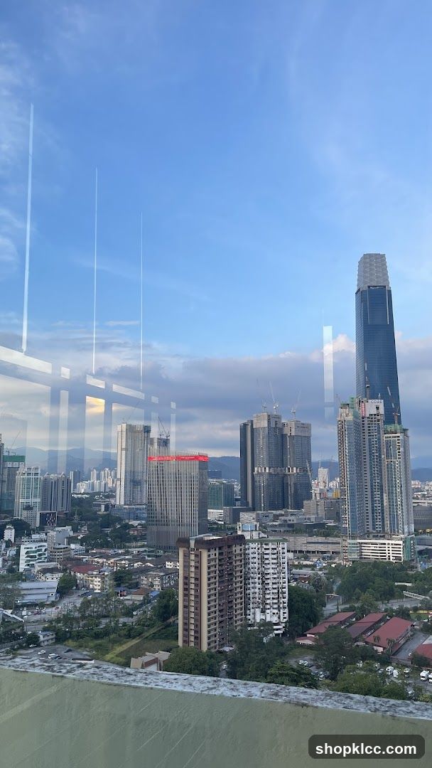 Cityscape with Tall Buildings and Sky
