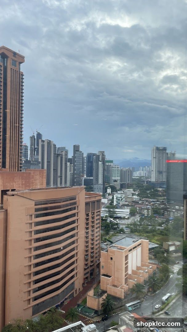 Cityscape with Cloudy Sky