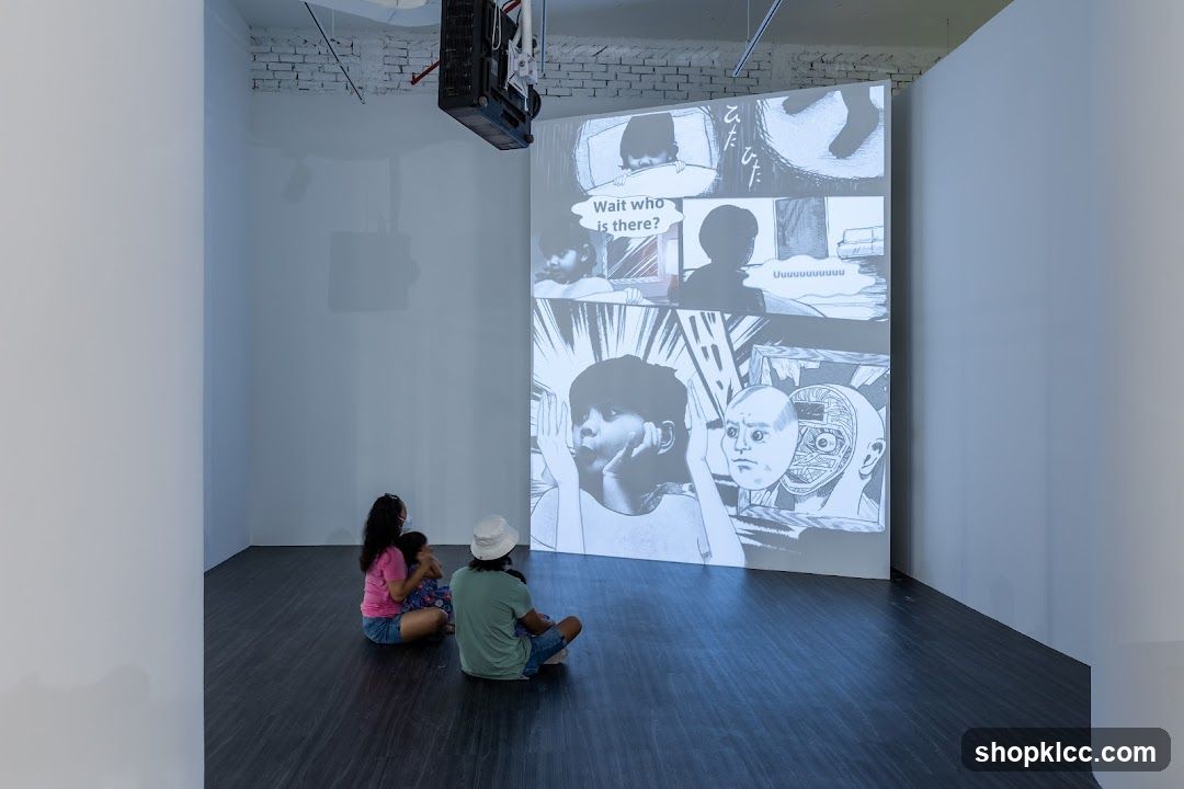 Art Installation with Projected Comic