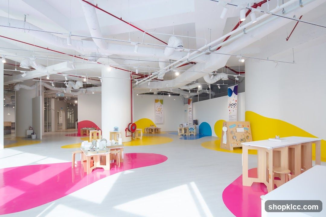 Brightly Colored Indoor Play Area