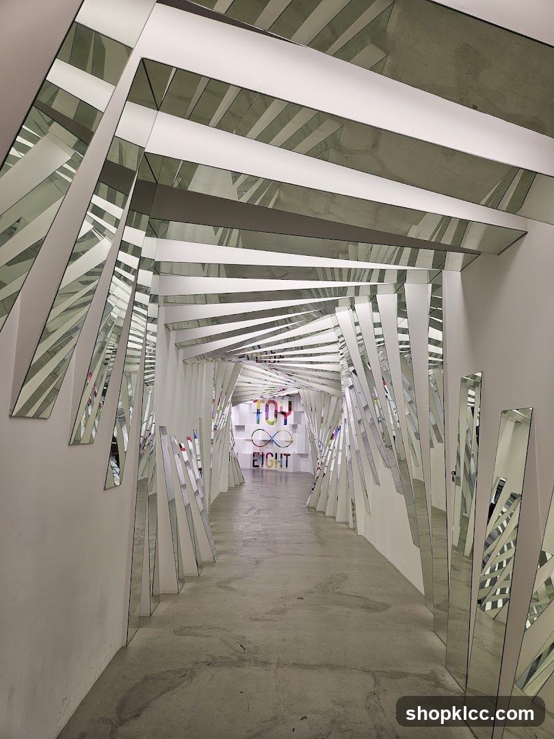 Hallway with Mirrored Walls