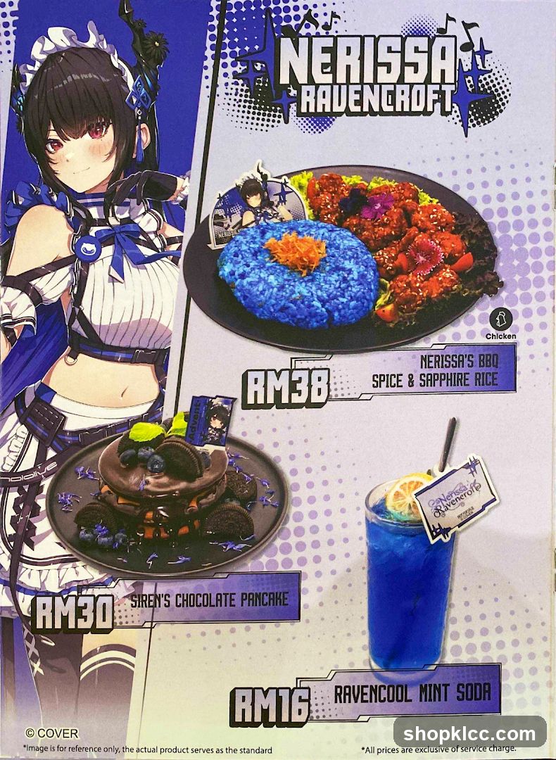 Nerissa Ravencroft Menu