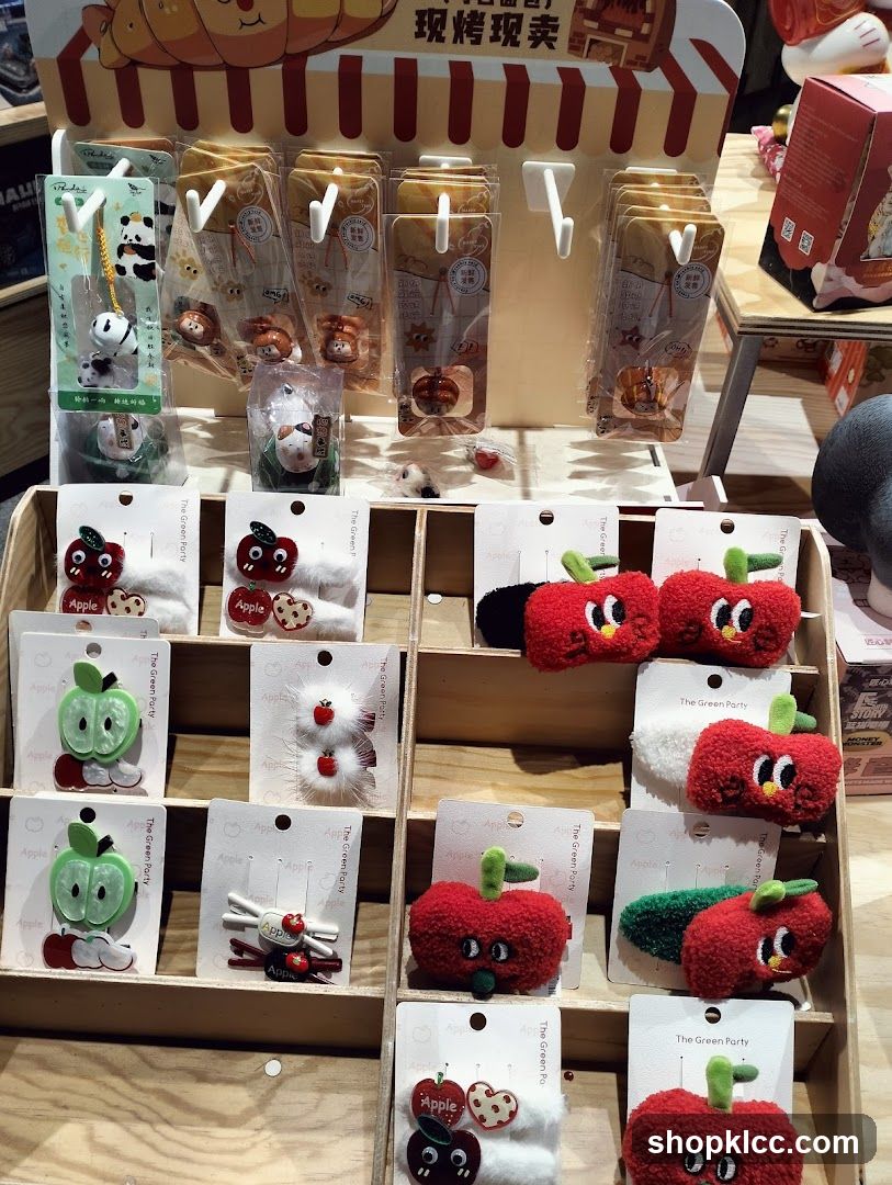Apple-themed Merchandise Display