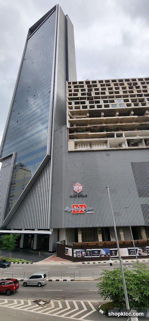 Modern Skyscraper with Construction