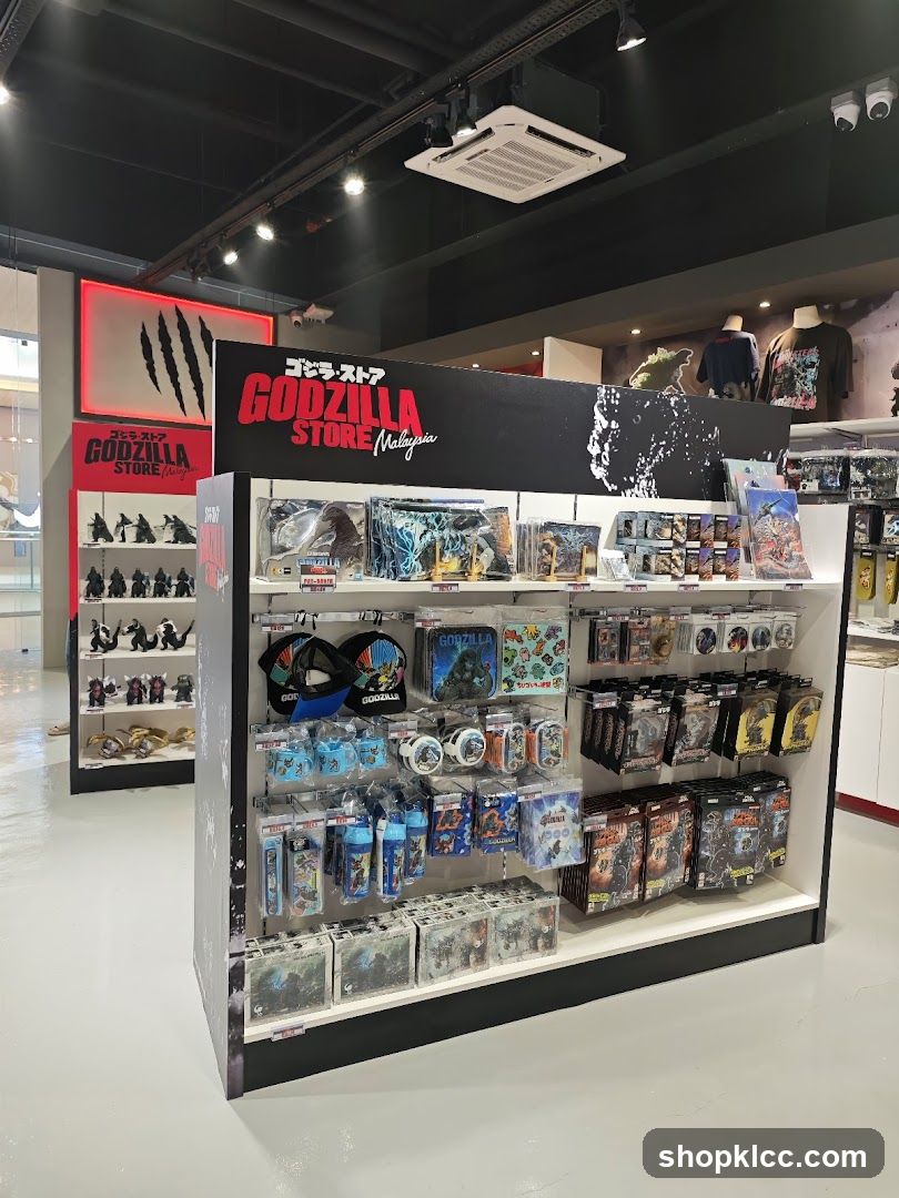 Godzilla Store Merchandise Display