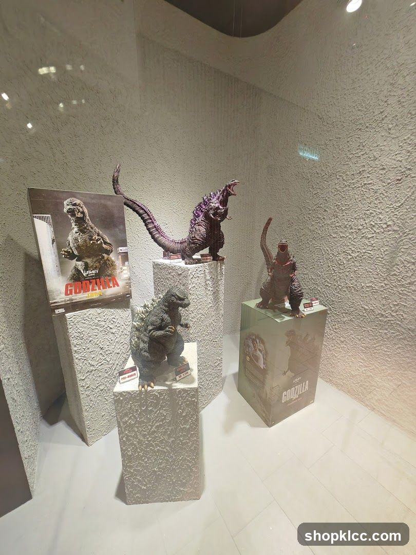 Godzilla Figurines Display
