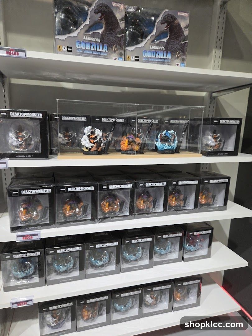 Godzilla and Desktop Monster Figurines