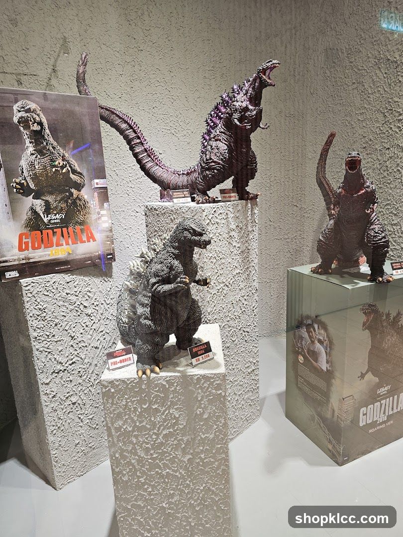 Godzilla Figurines Display