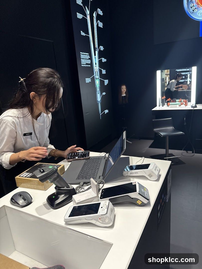Retail Display with Payment Terminals