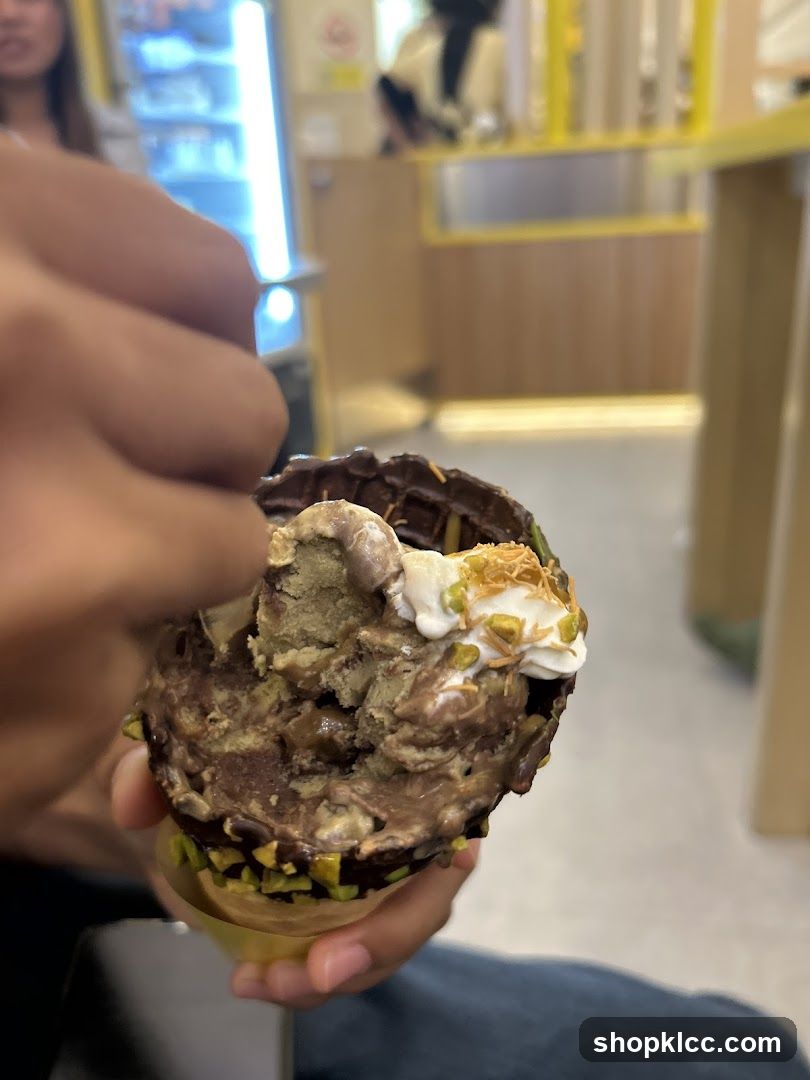 Chocolate Ice Cream Cone