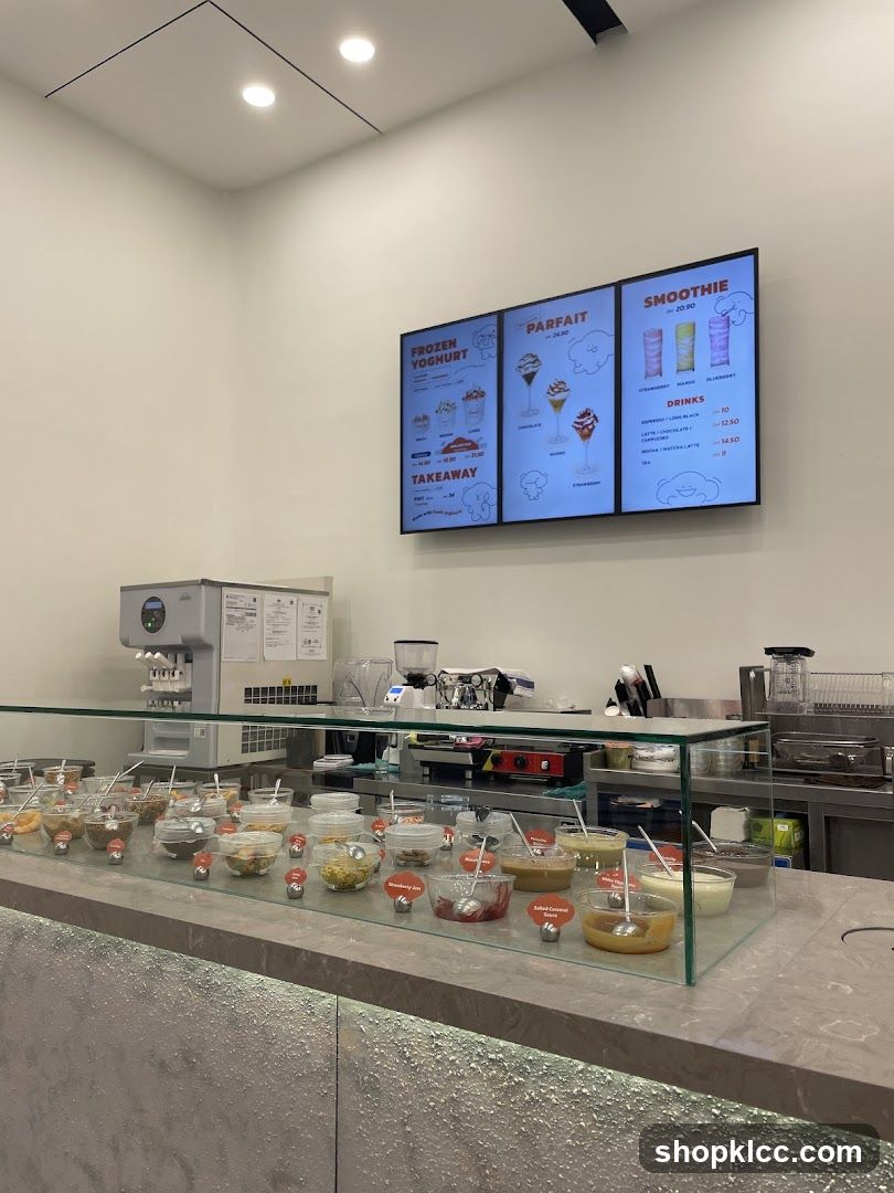 Frozen Yogurt Shop Interior