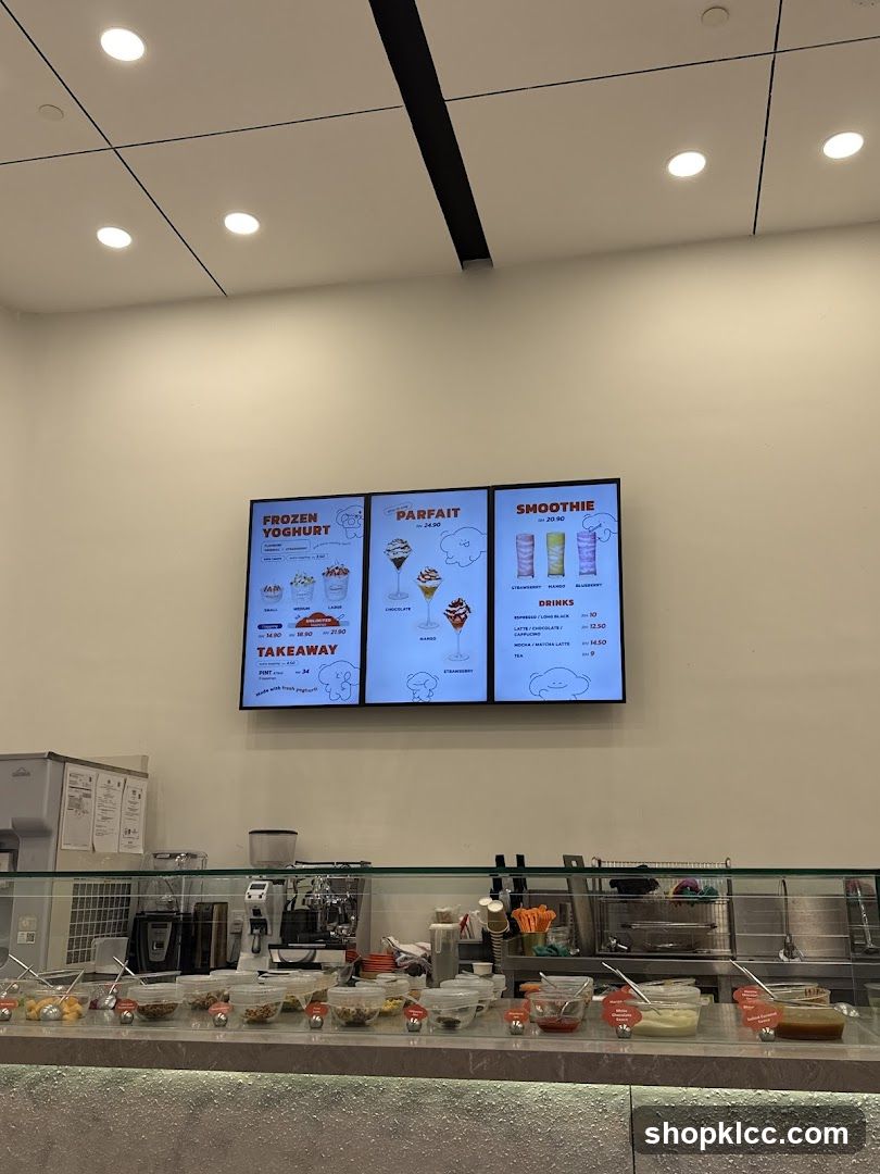 Frozen Yogurt and Smoothie Shop Interior