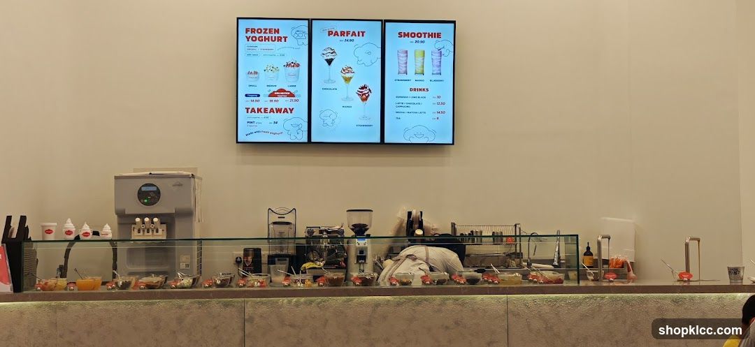 Frozen Yogurt Shop Interior