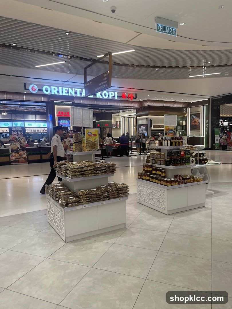 Mall Interior with Food Stalls