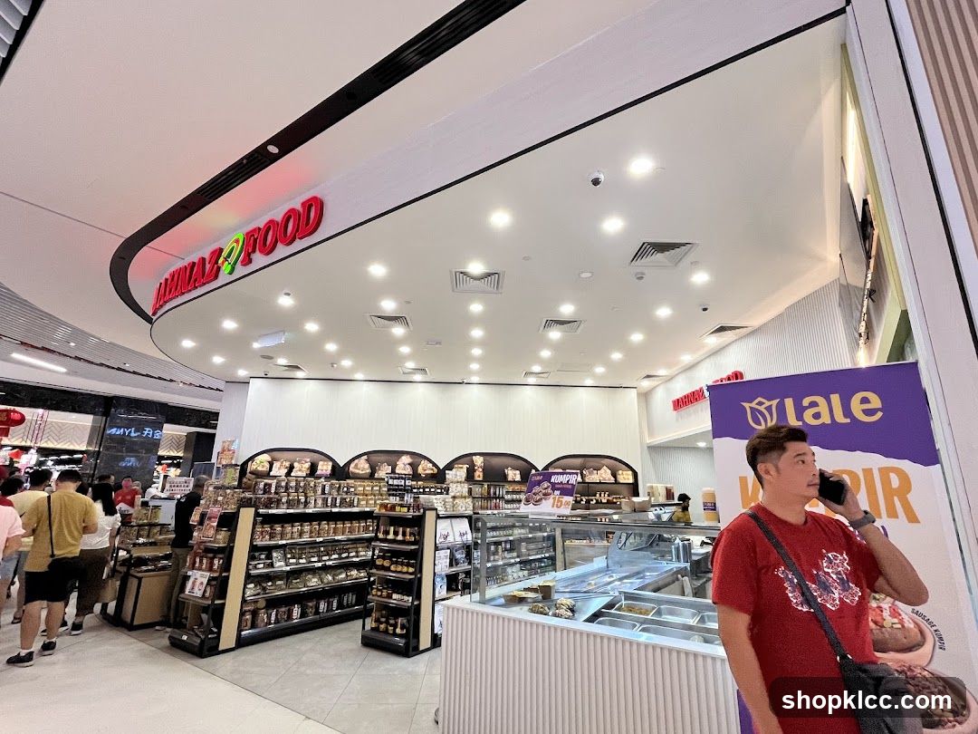 Interior of a food store