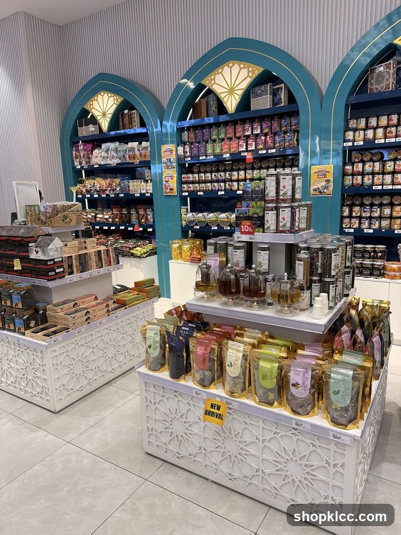 Store Display with Packaged Goods