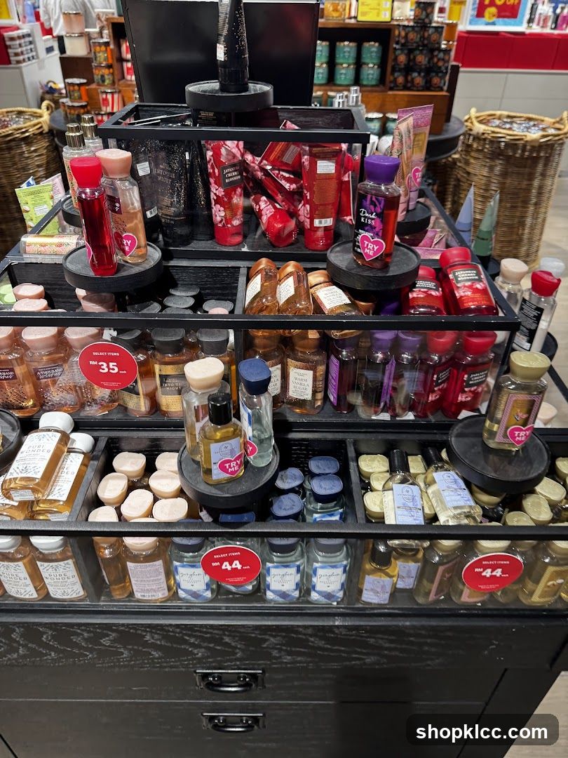 Display of Bath and Body Products
