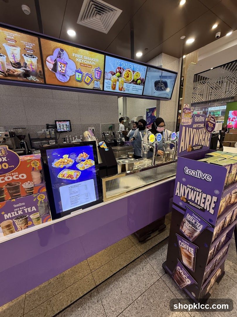 Tealive Store Counter
