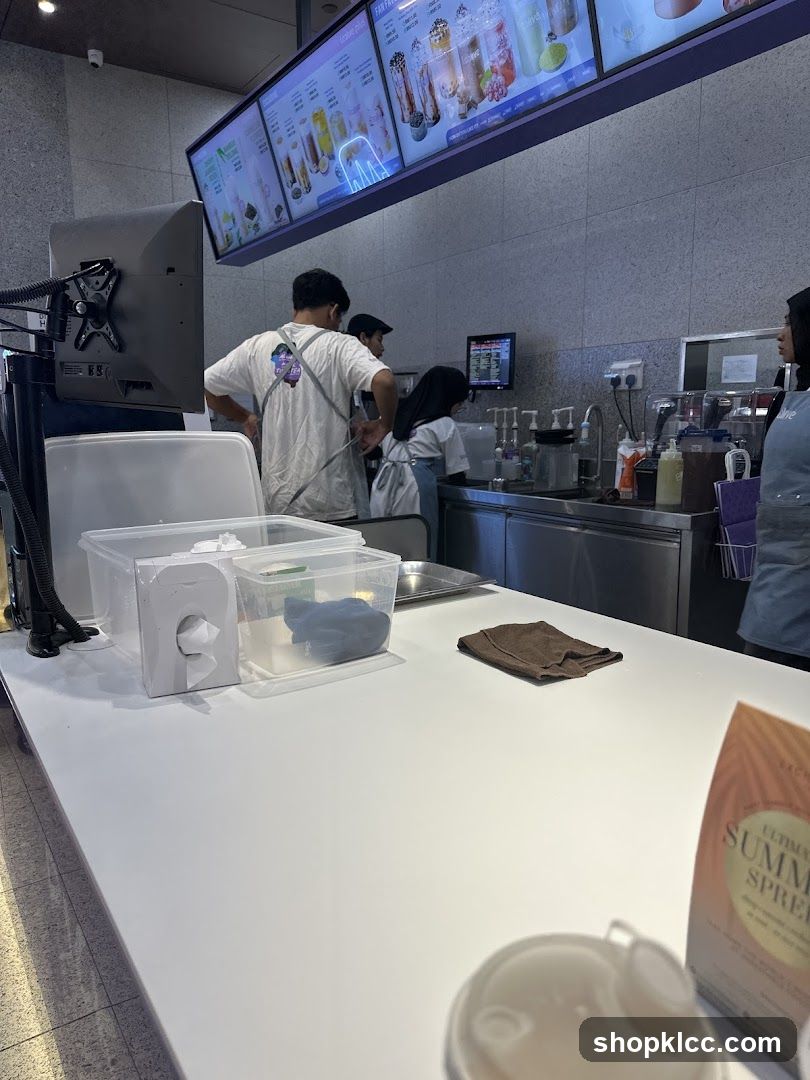 Bubble Tea Shop Counter