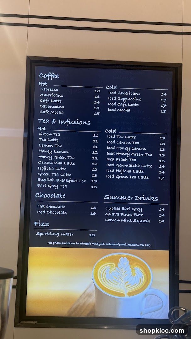 Coffee Menu