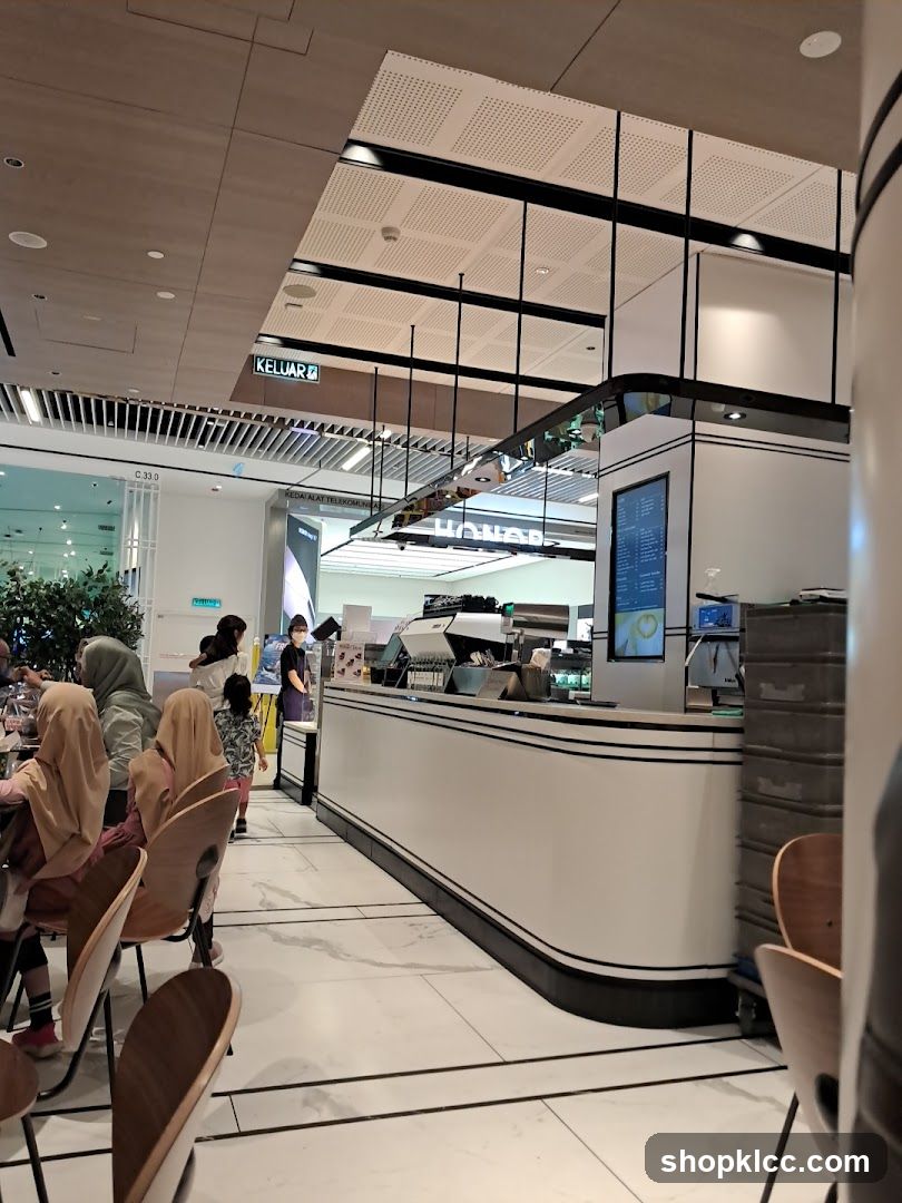 Cafe Interior with Customers