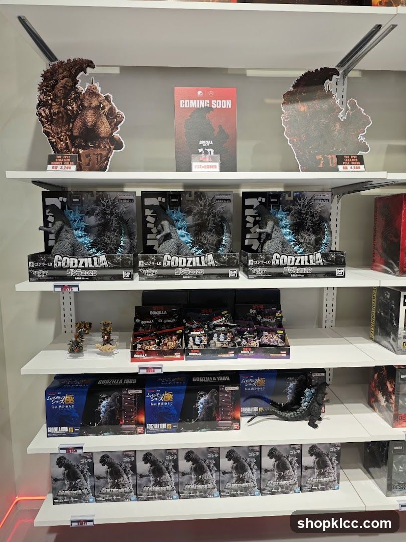 Godzilla Merchandise Display