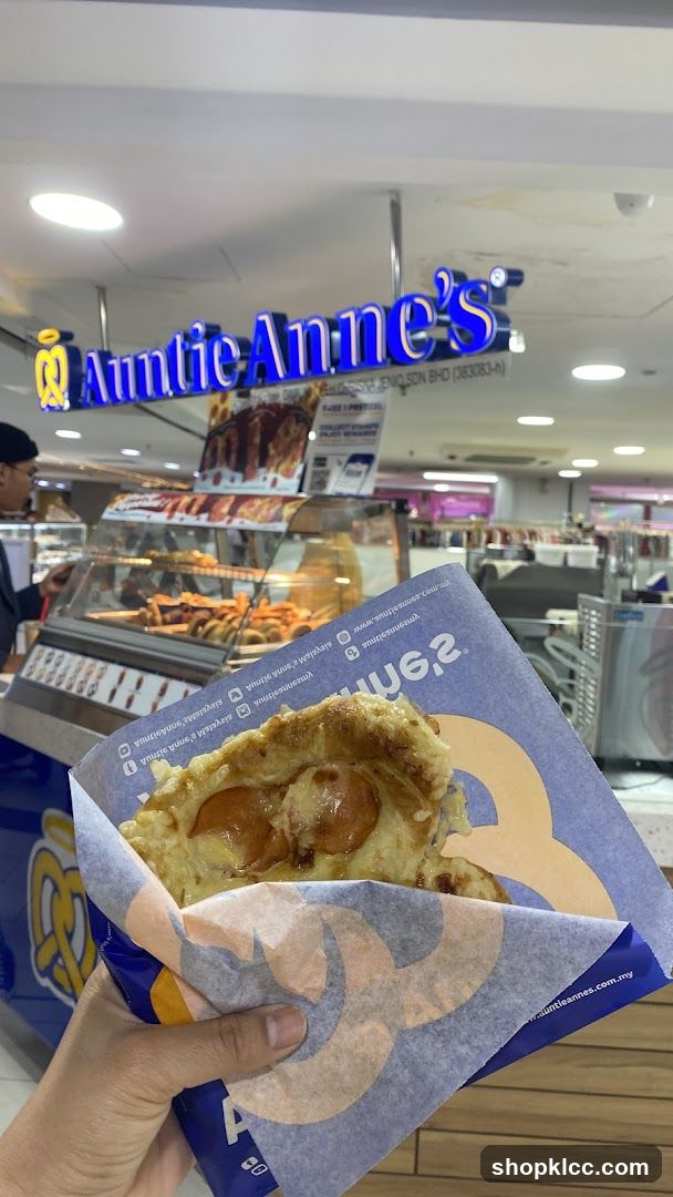 Auntie Anne's Pretzel with Sausage and Cheese