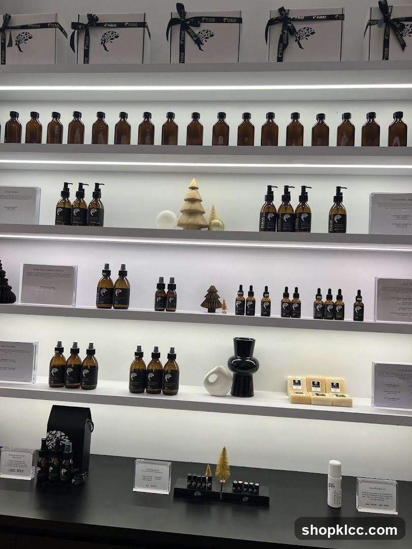 Skincare Products on Display