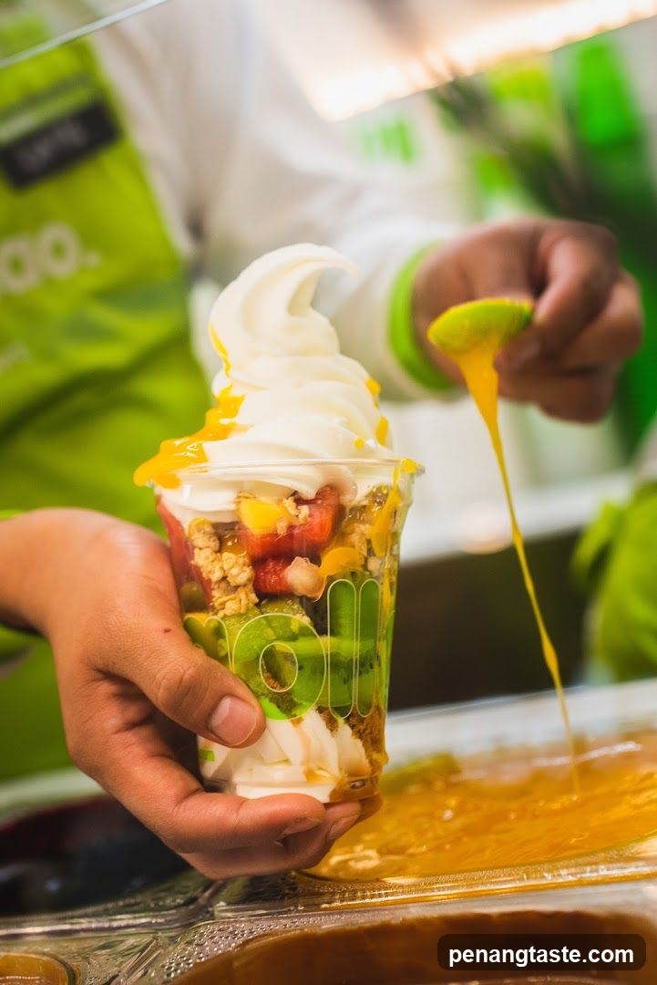 Yogurt Parfait with Fruit and Toppings