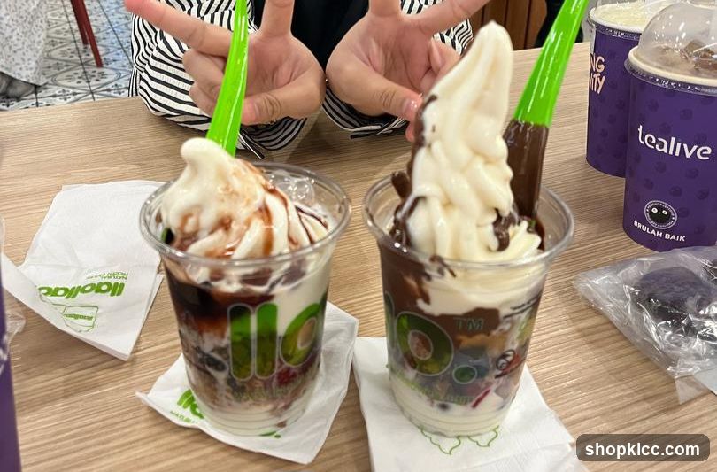 Desserts with Chocolate Drizzle