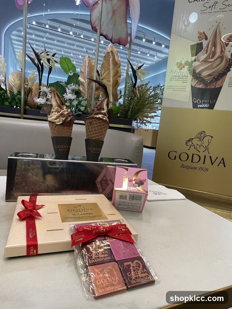 Godiva Chocolates and Soft Serve Ice Cream