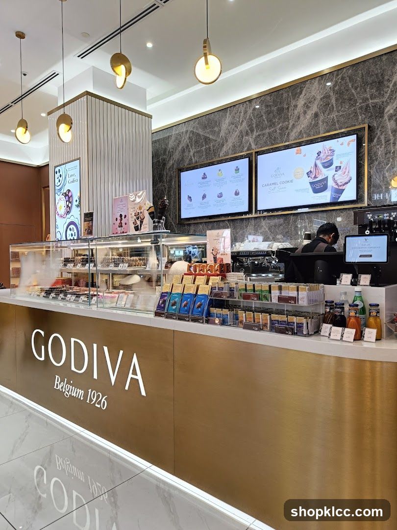 Godiva Chocolate Store Counter