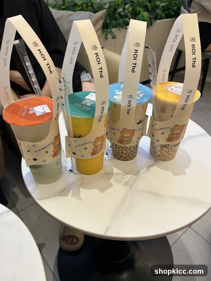Four Bubble Teas