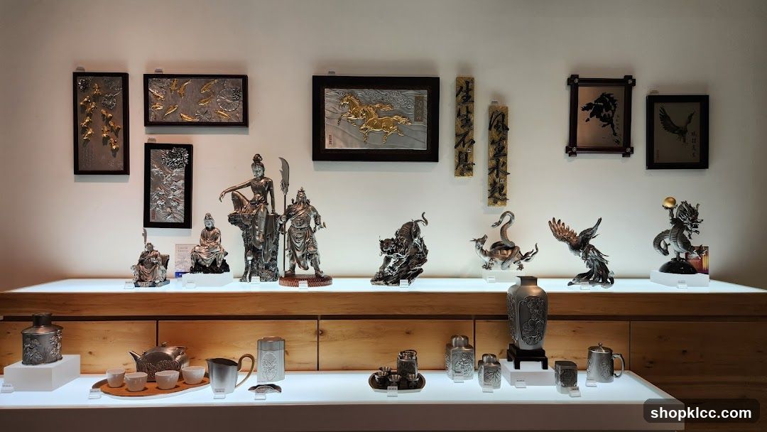 Display of Asian Art and Collectibles