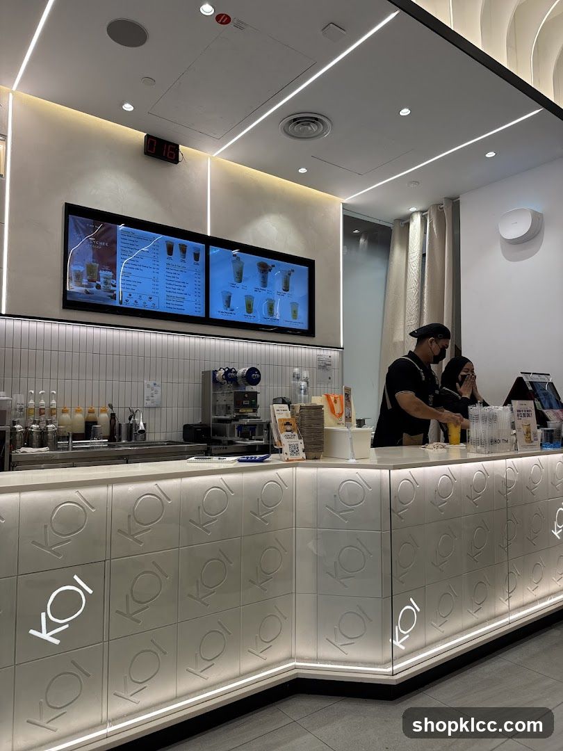 Bubble Tea Shop Counter