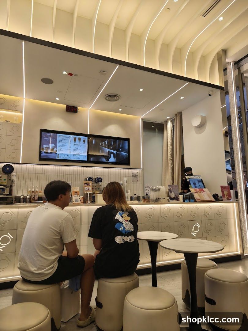 Customers at a Bubble Tea Shop