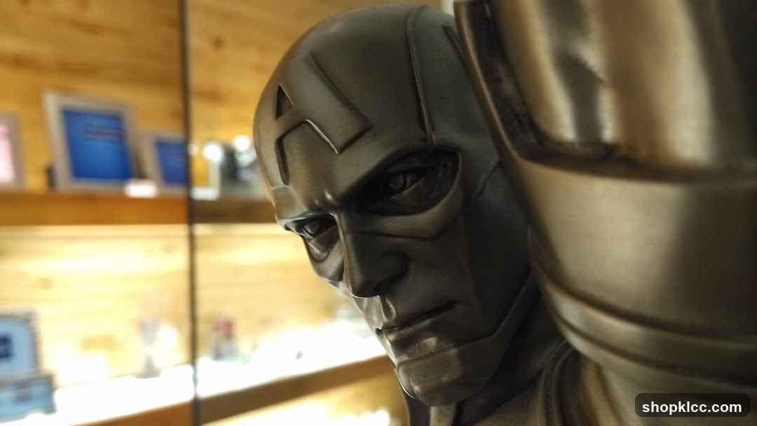 Close-up of a metallic statue