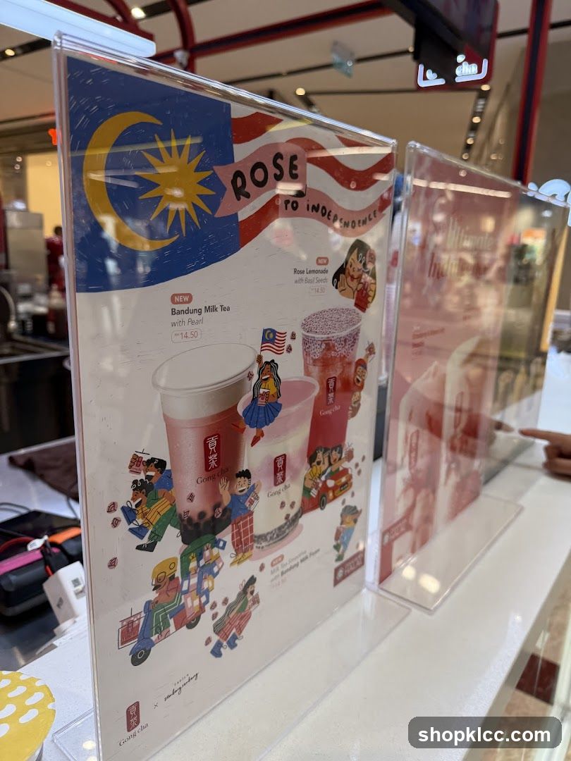 Gong Cha Menu
