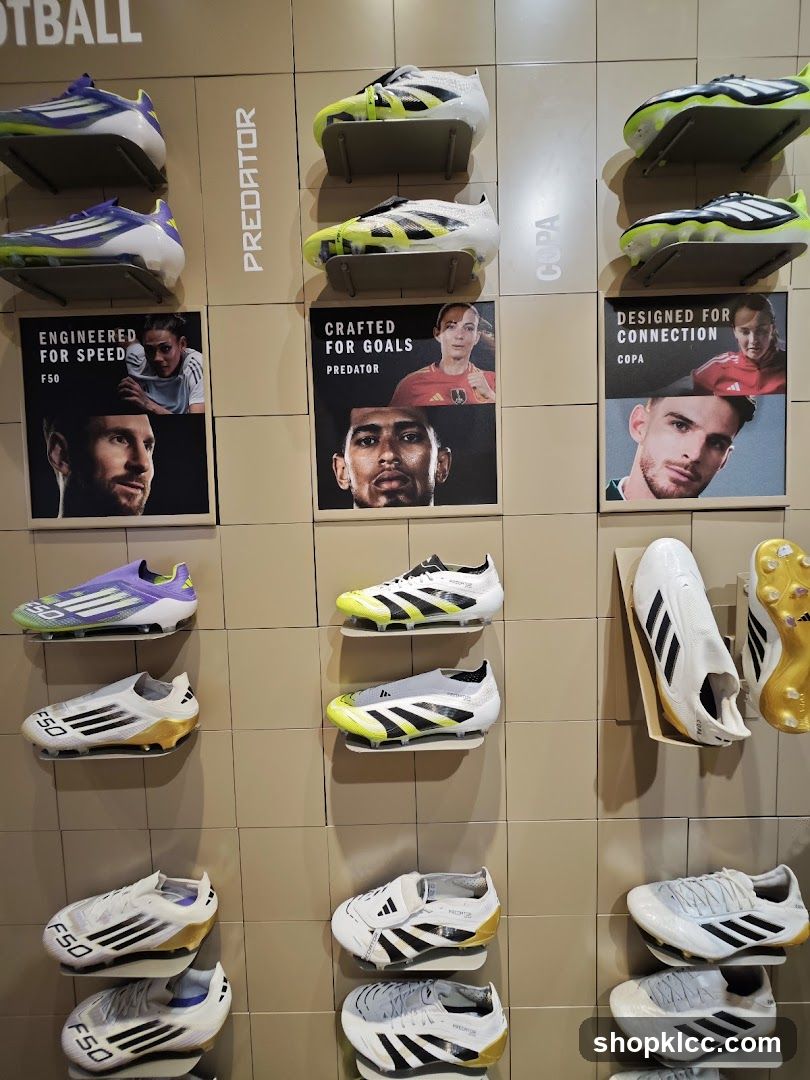 Adidas Football Boots Display