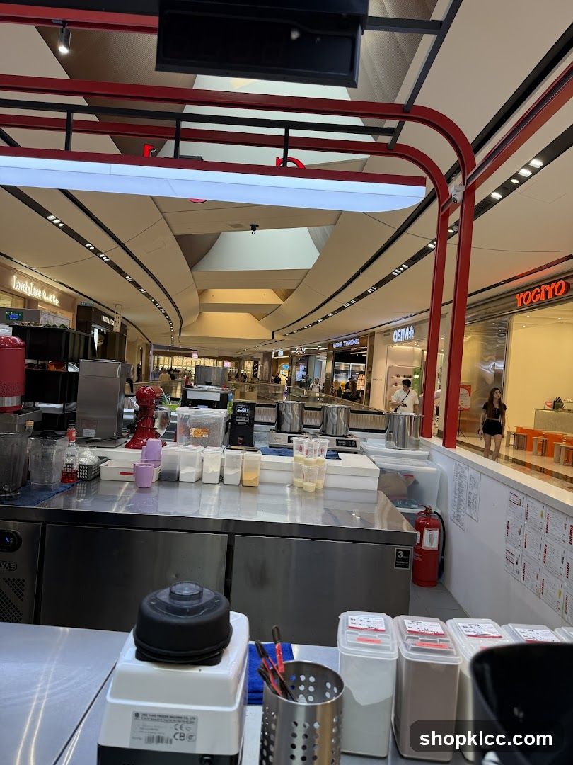 Beverage Preparation Station in Mall