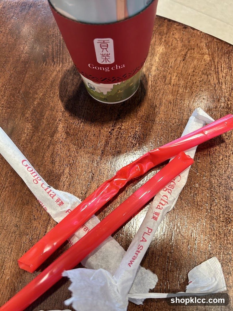 Gong Cha Cup and Straws